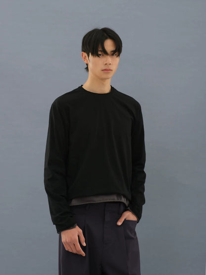 ROLLED  LONG SLEEVE T-SHIRT