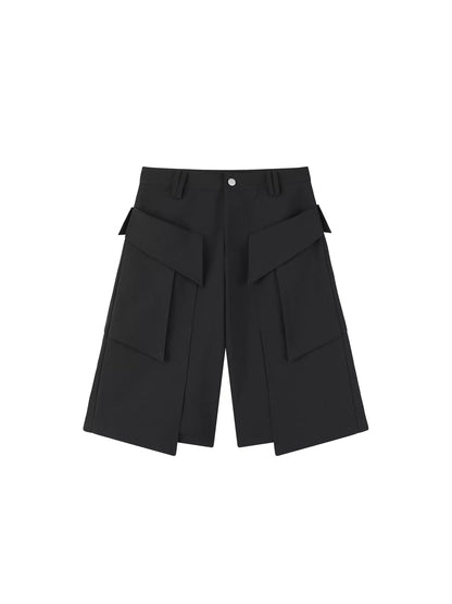 DECONSTRUCTED MULTI-POCKET SHORTS