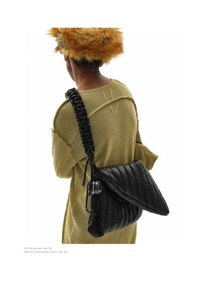 FAUX LEATHER CROSSBODY LAPTOP BAG