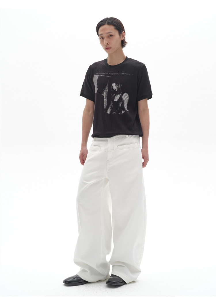 LIGHT ROCK PRINT T-SHIRT