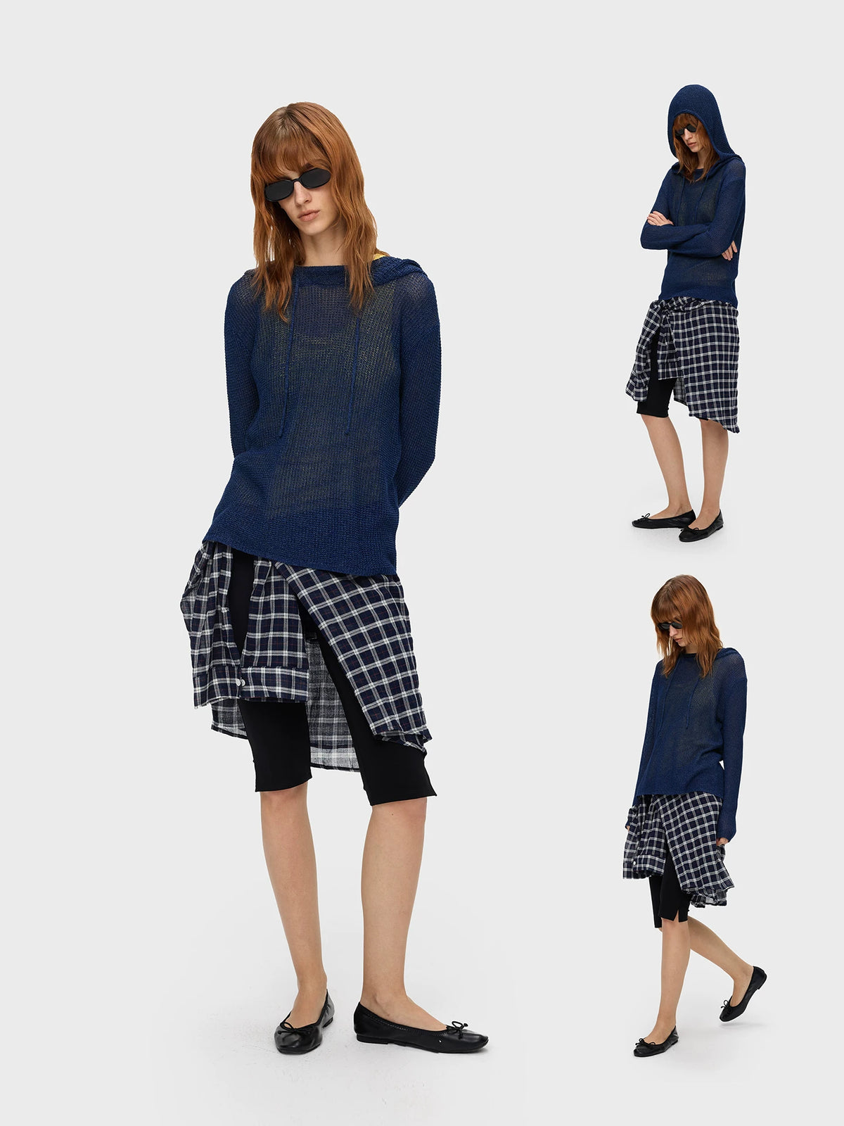 WASHI BLEND SHEER KNIT HOODIE 7