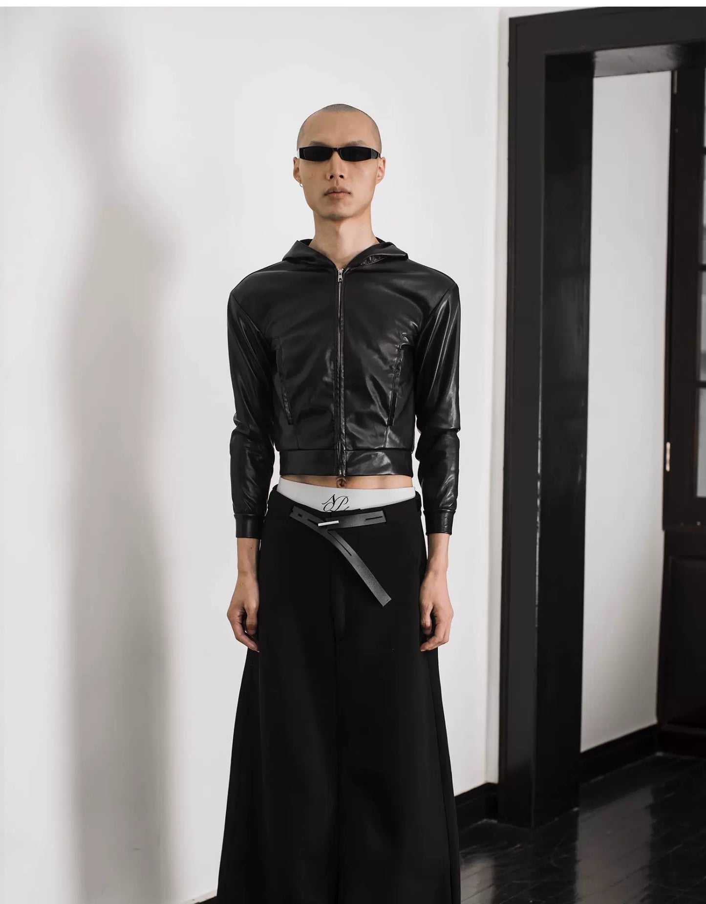 ULTRA HIGH-WAIST TRAPEZE PANTS