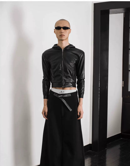 ULTRA HIGH-WAIST TRAPEZE PANTS