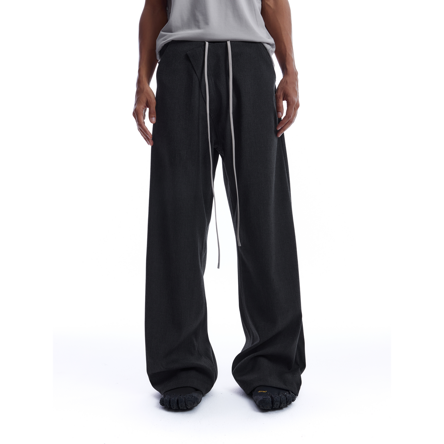 3D SLANT PLACKET CASUAL PANTS