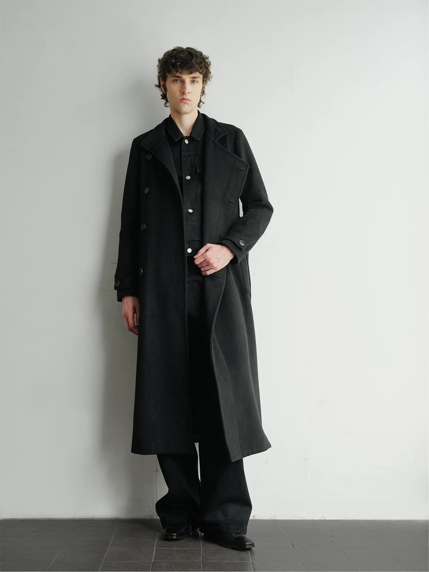 WOOL DOUBLE-BREASTED COAT