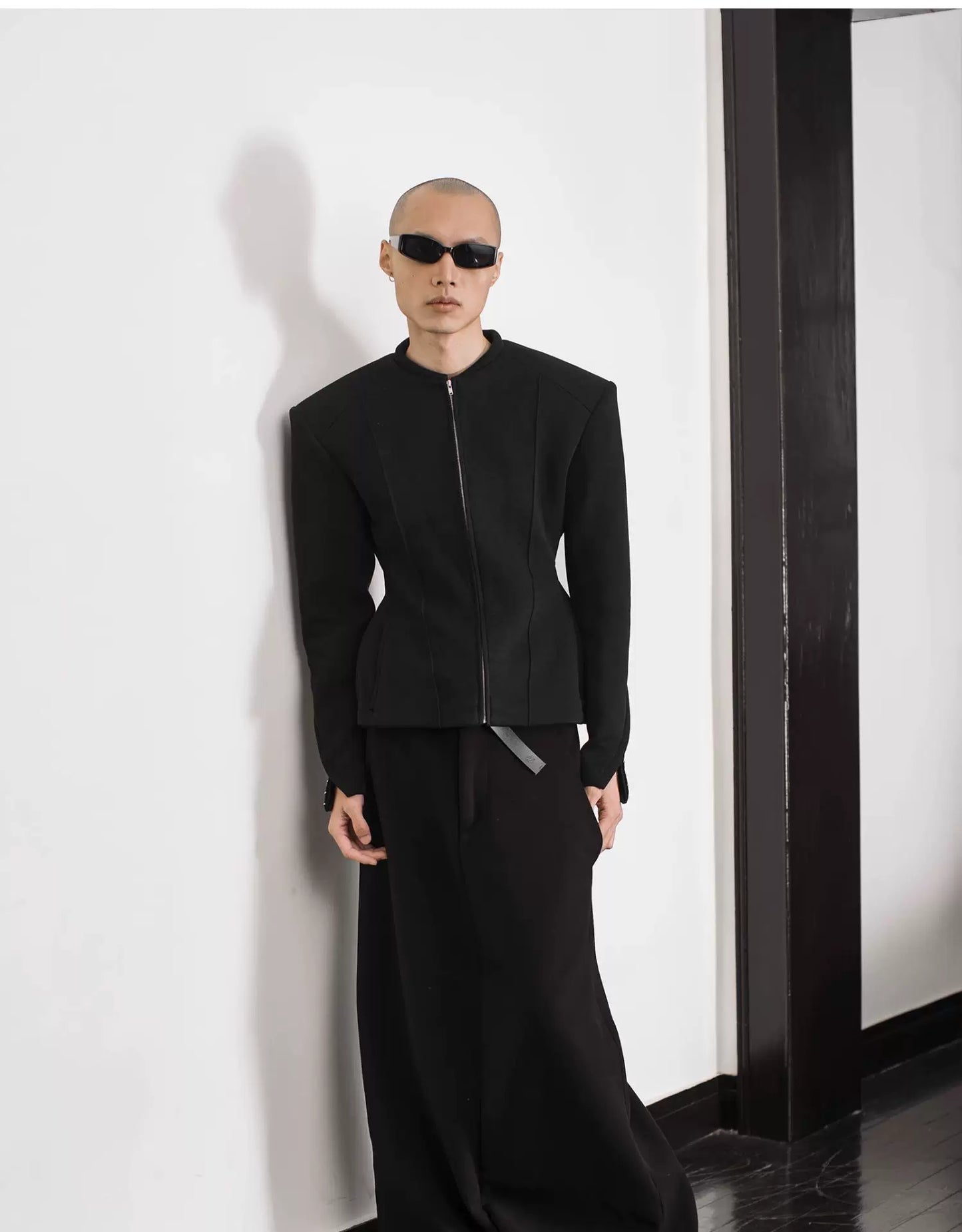 ULTRA HIGH-WAIST TRAPEZE PANTS