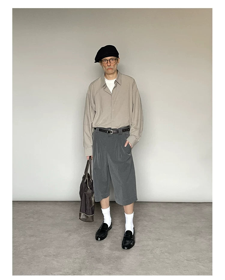 PLEATED CASUAL JORTS