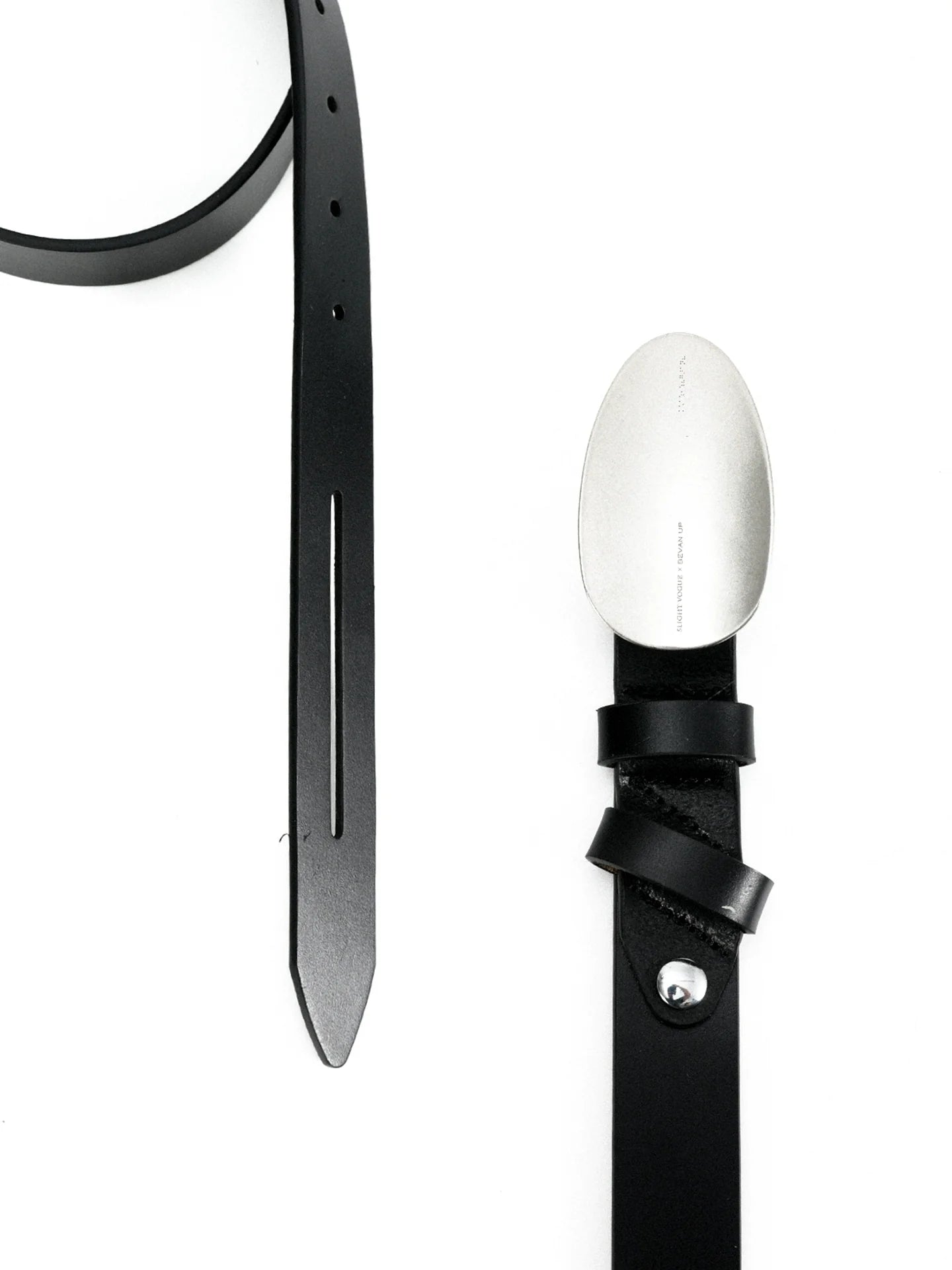 ANTIQUE SILVER ARC BUCKLE BELT