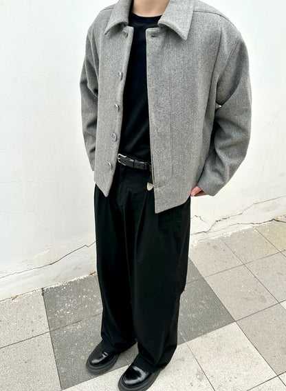 GRAY TWEED SHORT JACKET