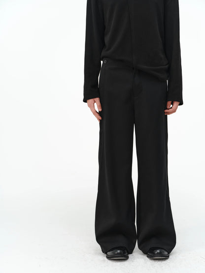 LOOSE-FIT BUTTON-FLY WIDE-LEG PANTS