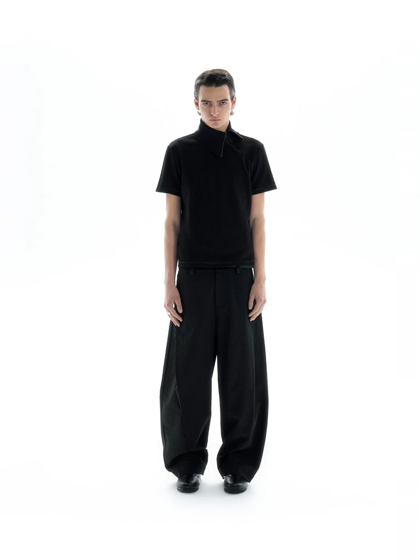 SLIT NECKLINE POLO
