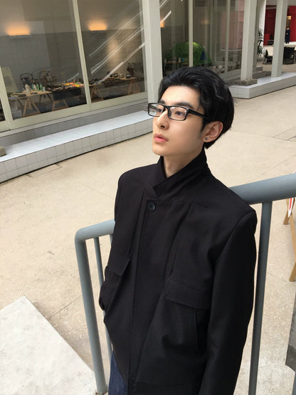 DECONSTRUCTED SUIT JACKET WITH ZIPPER