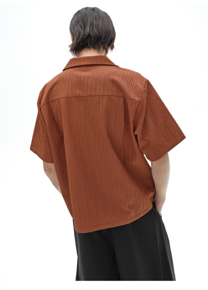 BOXY PLEATED SHIRT