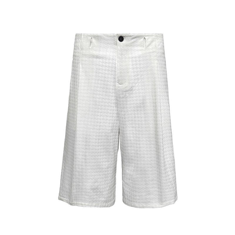 MULTICOLOR PLEATED CHAMBRAY PANTS