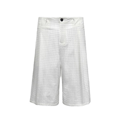 MULTICOLOR PLEATED CHAMBRAY PANTS