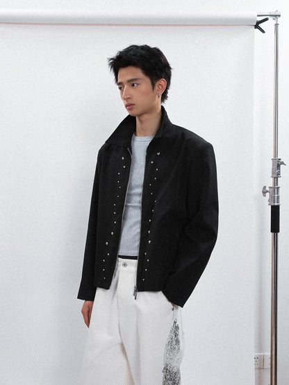 SNAP ZIPPERED JACKET