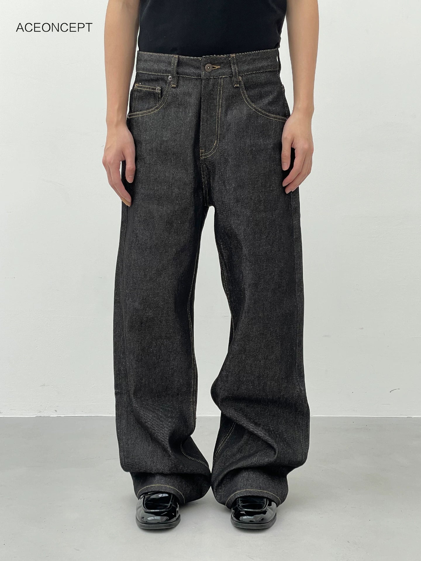 VINTAGE WIDE-LEG COMMUTER PANTS