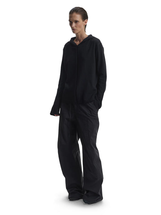 HOODED KNIT SWEATSHIRT