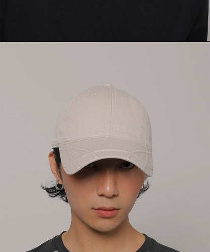 SCULPTED BRIM WASHED CAP 21