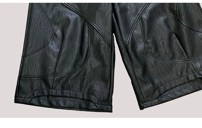 DECONSTRUCTED PU LEATHER PANTS