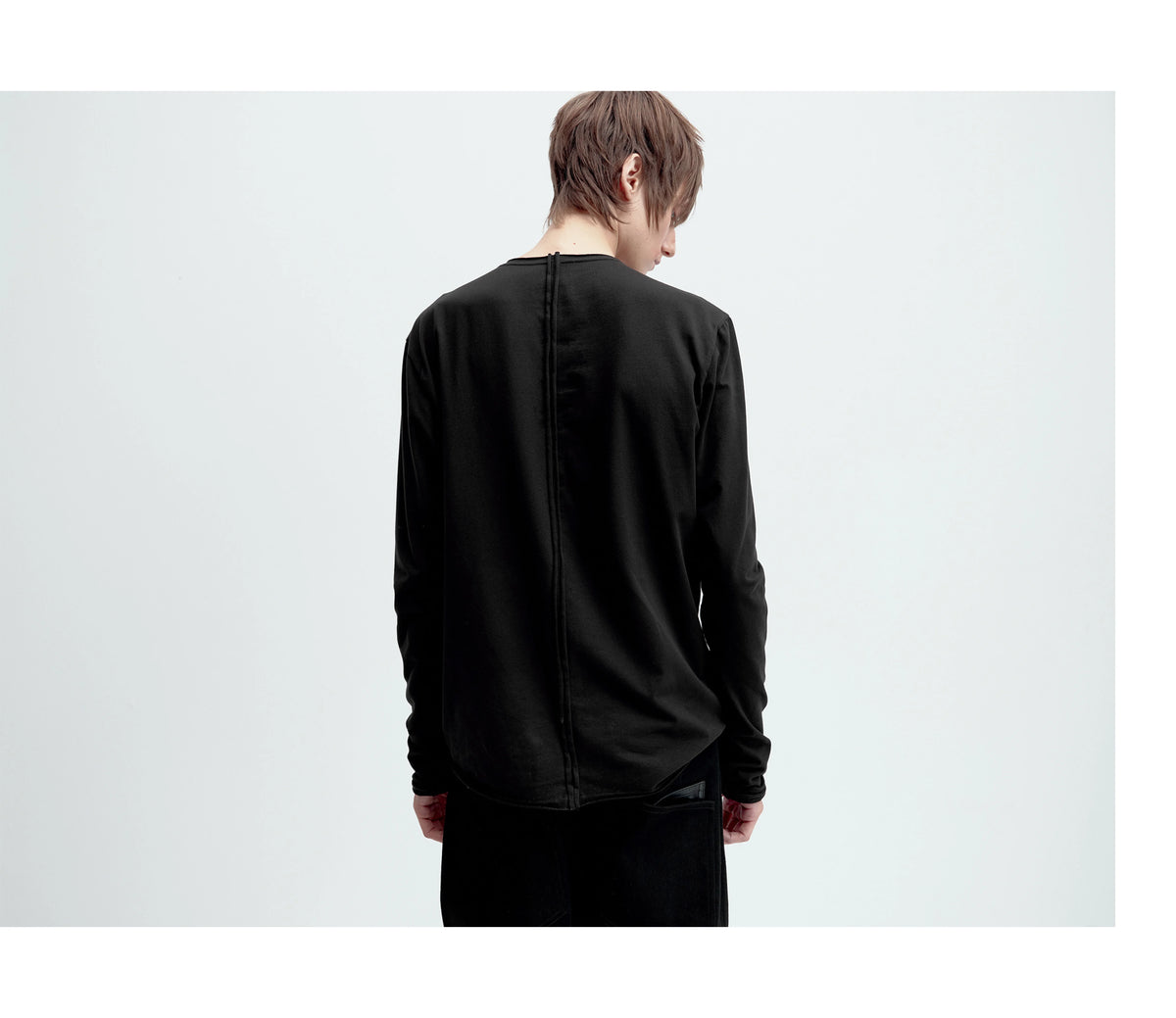 ASYMMETRICAL BUTTON-UP COTTON TOP