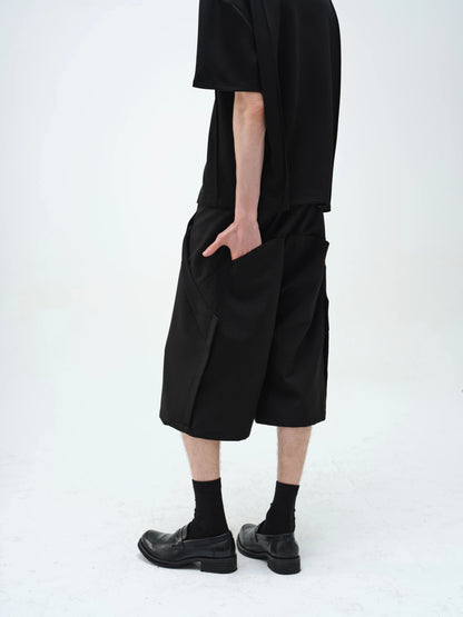 3D CUT LOOSE LEAF SHORTS