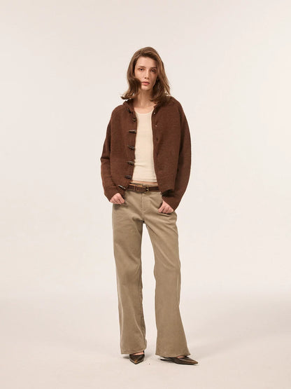 TOGGLE HOODED KNIT CARDIGAN 5