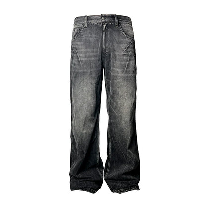 LIGHTNING BURST HEAVY WASH JEANS