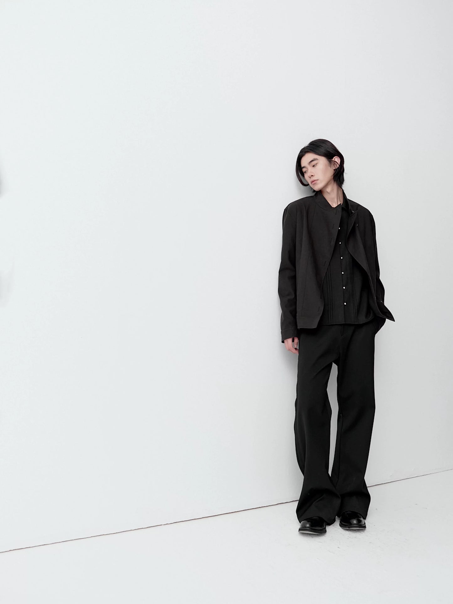 ASYMMETRIC BUTTON JACKET