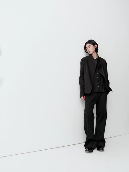 ASYMMETRIC BUTTON JACKET