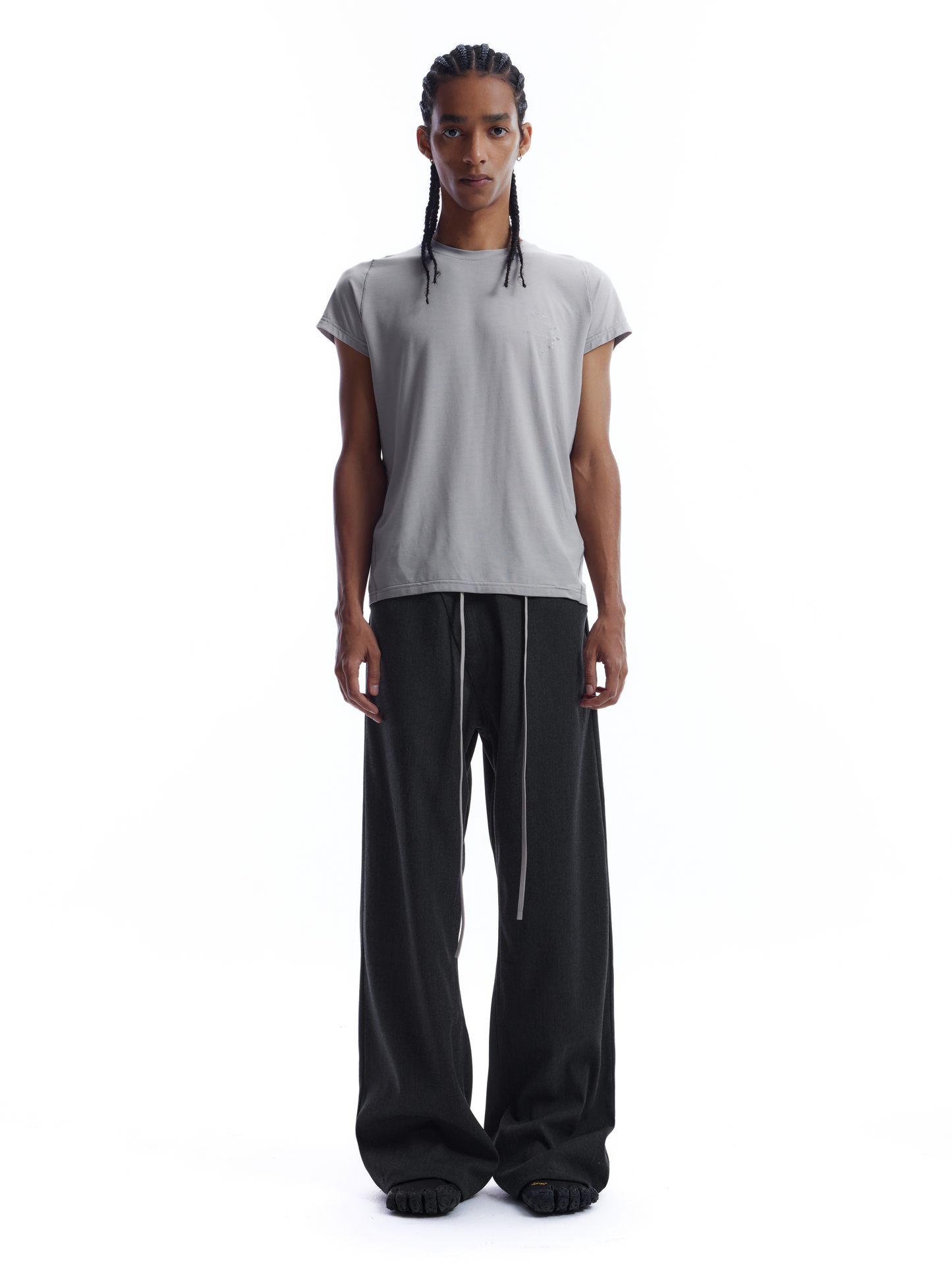 TENCEL WOOL PRINTED CROP TEE