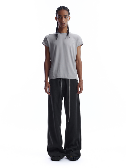 TENCEL WOOL PRINTED CROP TEE