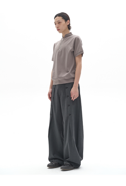 ICE SILK STAND-UP COLLAR POLO