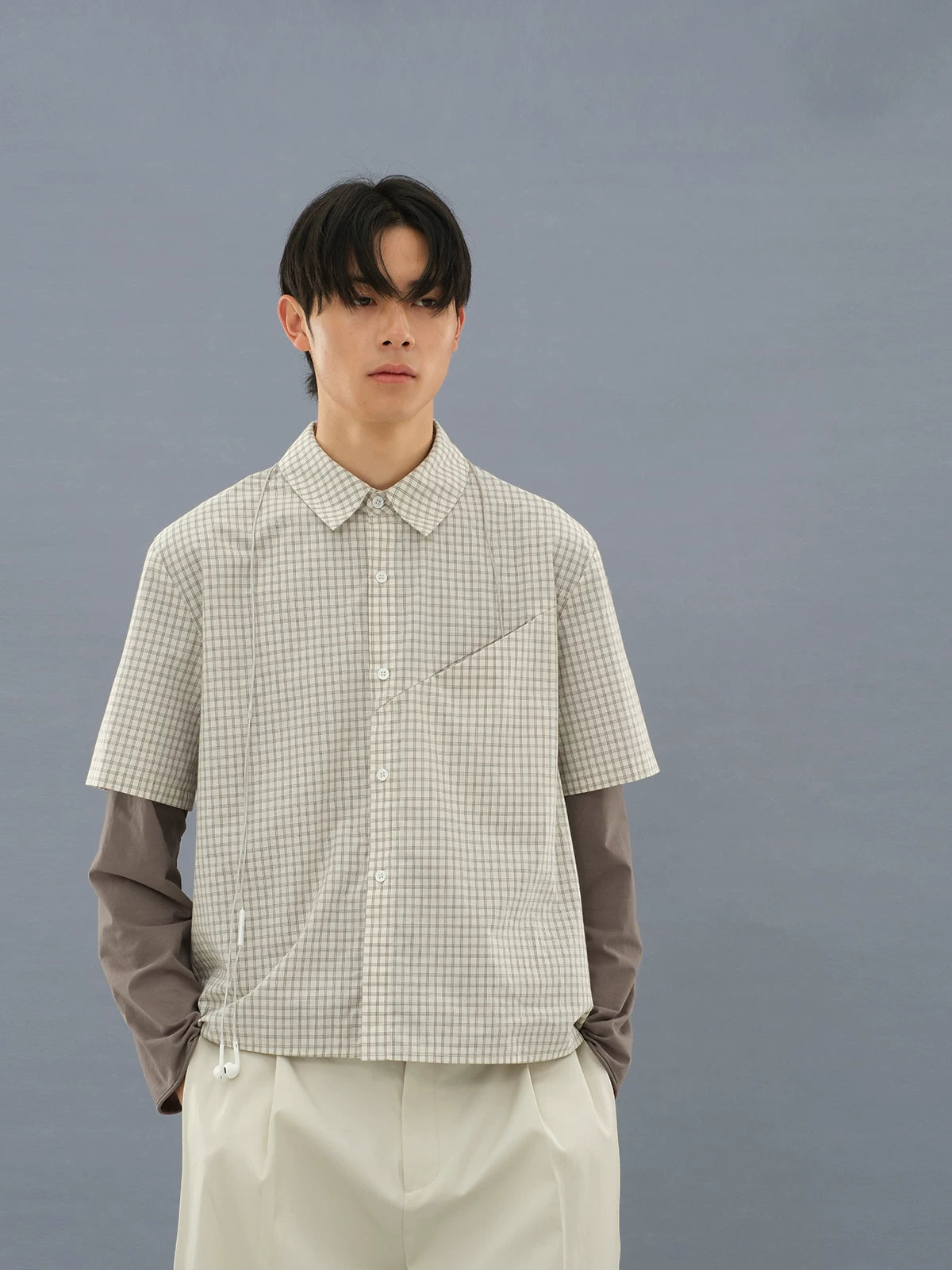 PLAID SHORT SLEEVE SHIRT