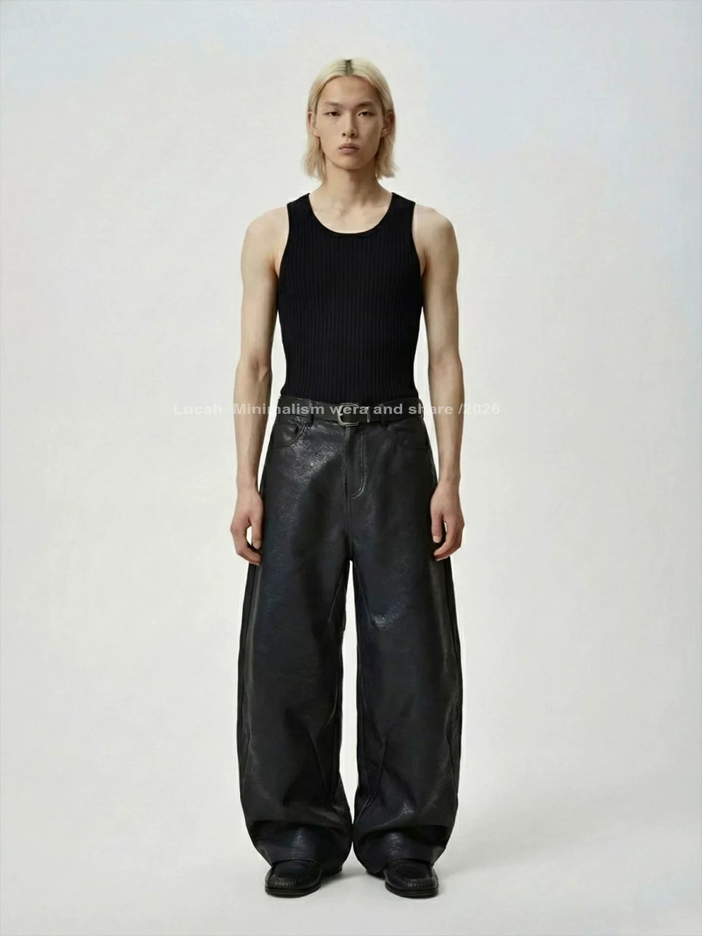MINIMALIST LEATHER TROUSERS