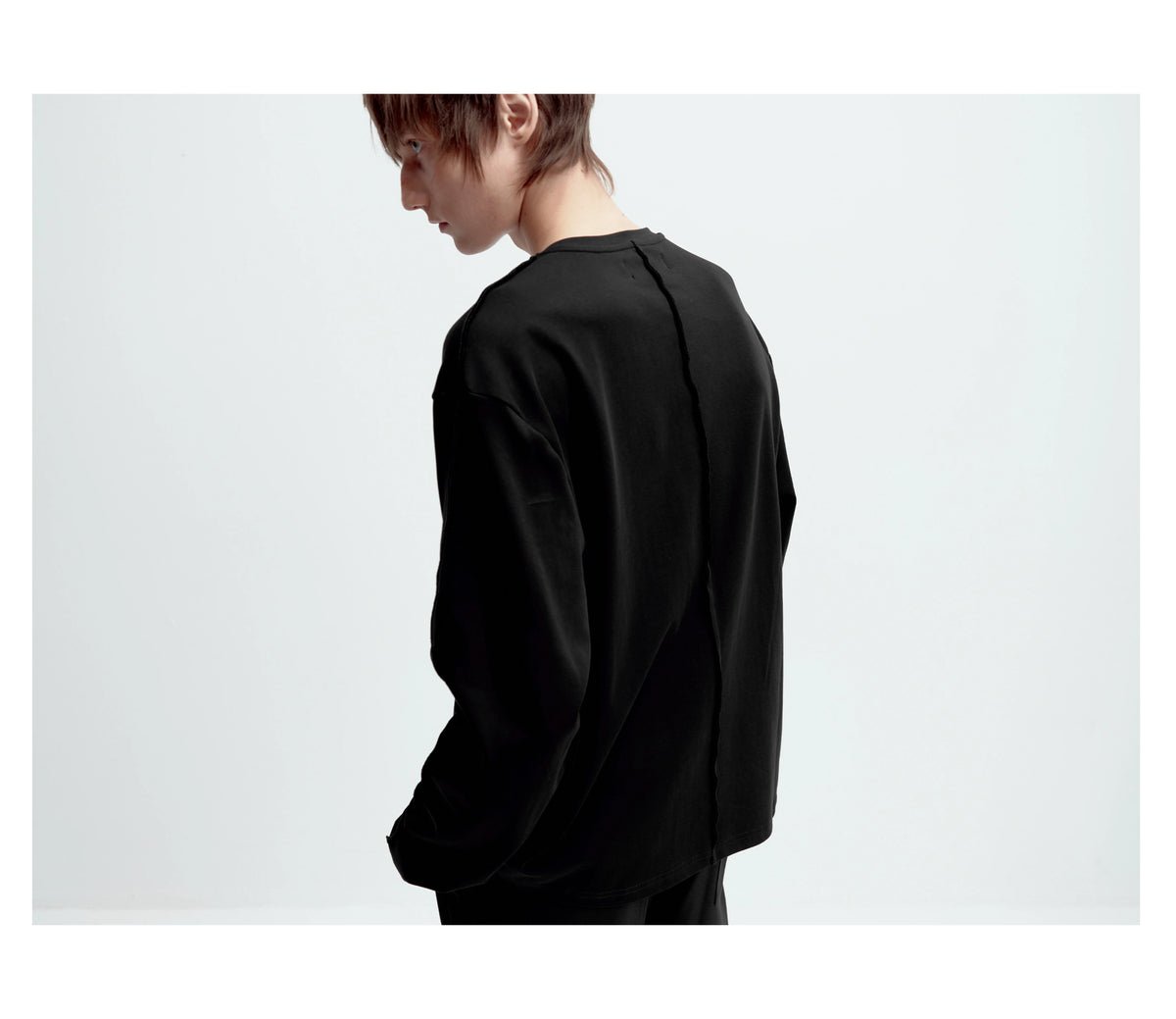 SATIN-TRIM LAYERED CARDIGAN