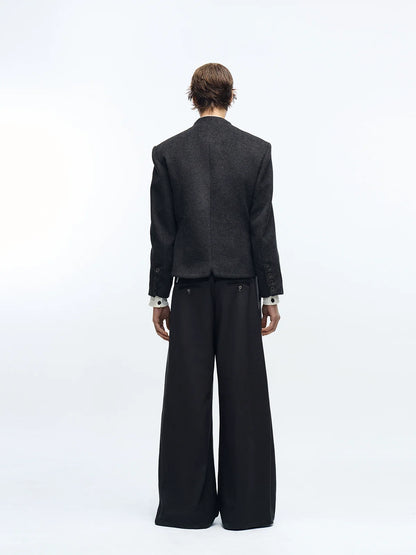 CHIC WOOL CROPPED JACKET