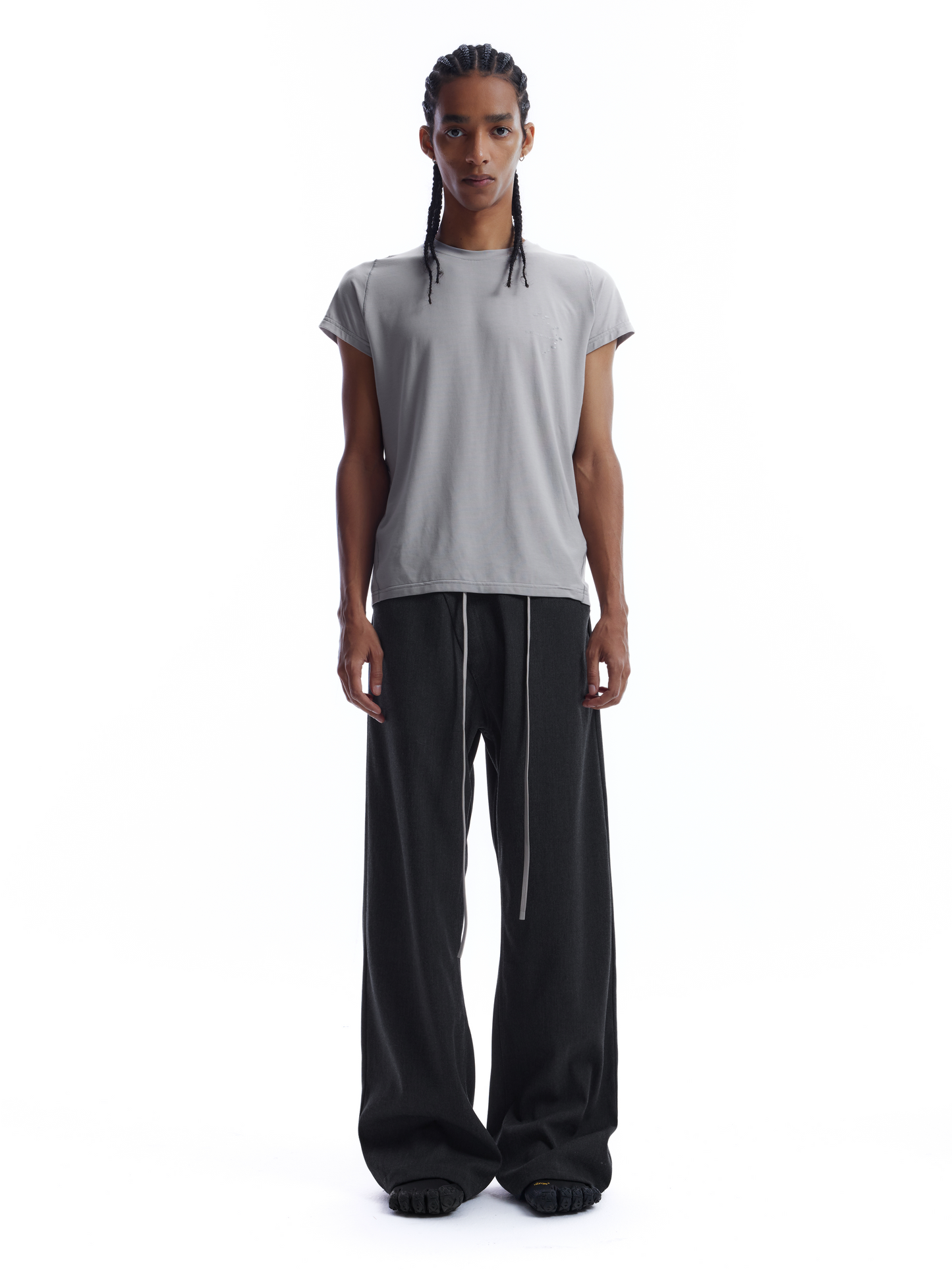3D SLANT PLACKET CASUAL PANTS