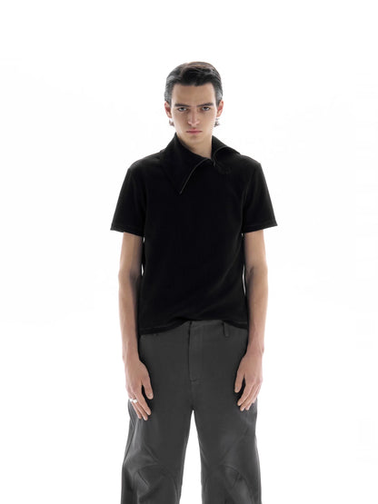 SLIT NECKLINE POLO