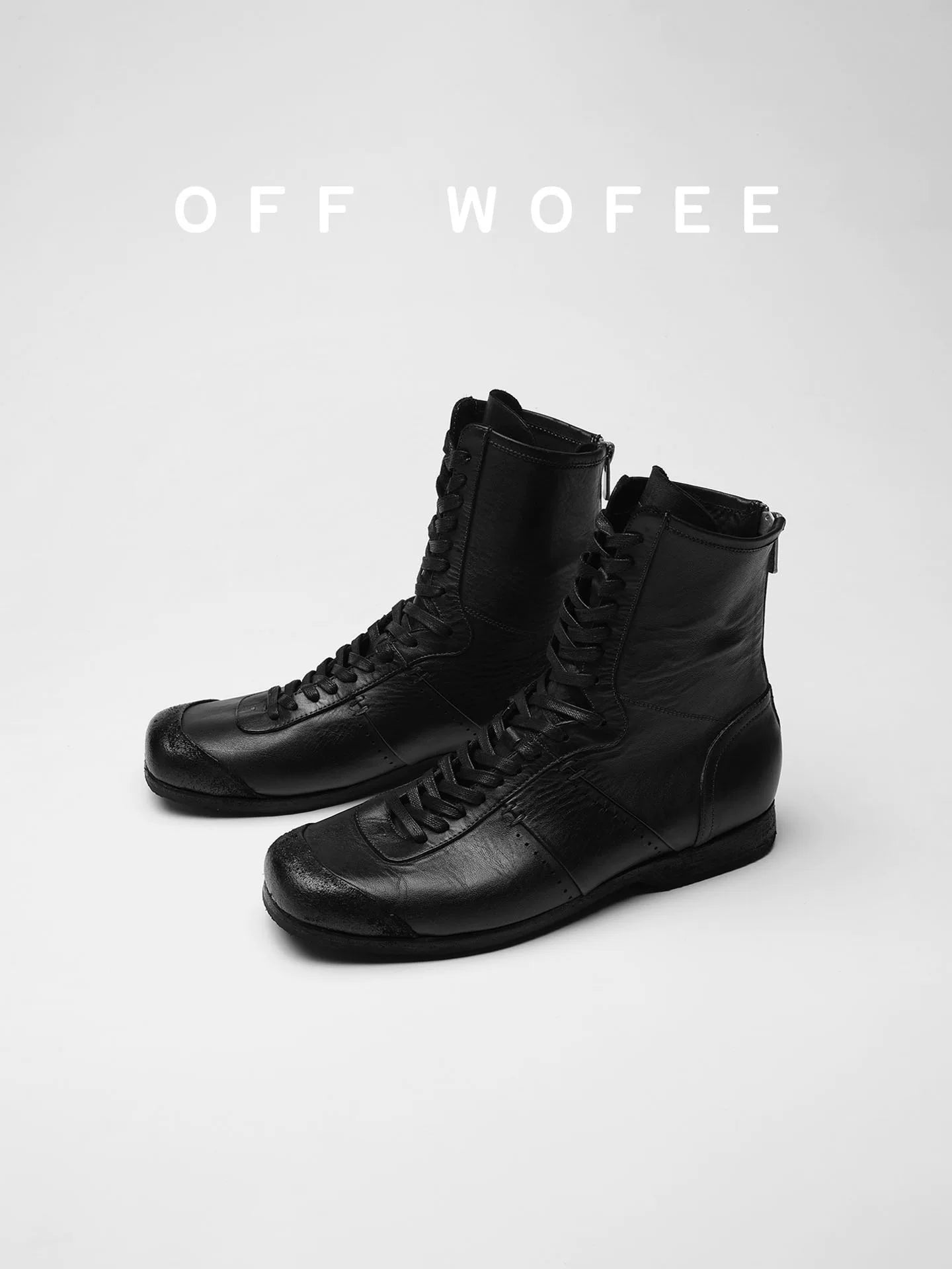 BLACK SUEDE BOXING SHOES