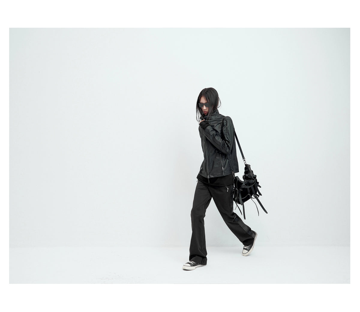 WAX COATED STAND-UP JACKET