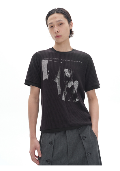 LIGHT ROCK PRINT T-SHIRT