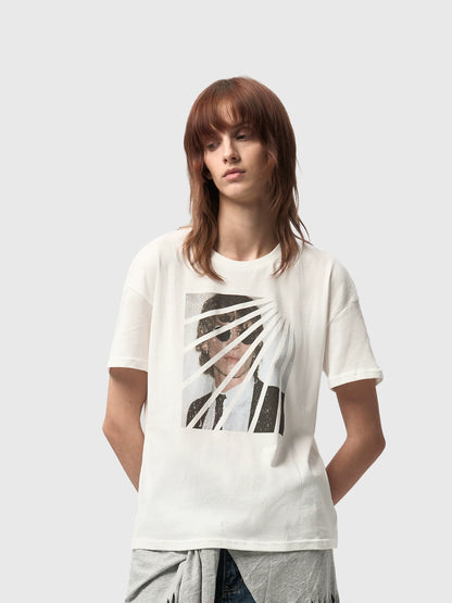 VINTAGE AGED WHITE HEMP T-SHIRT