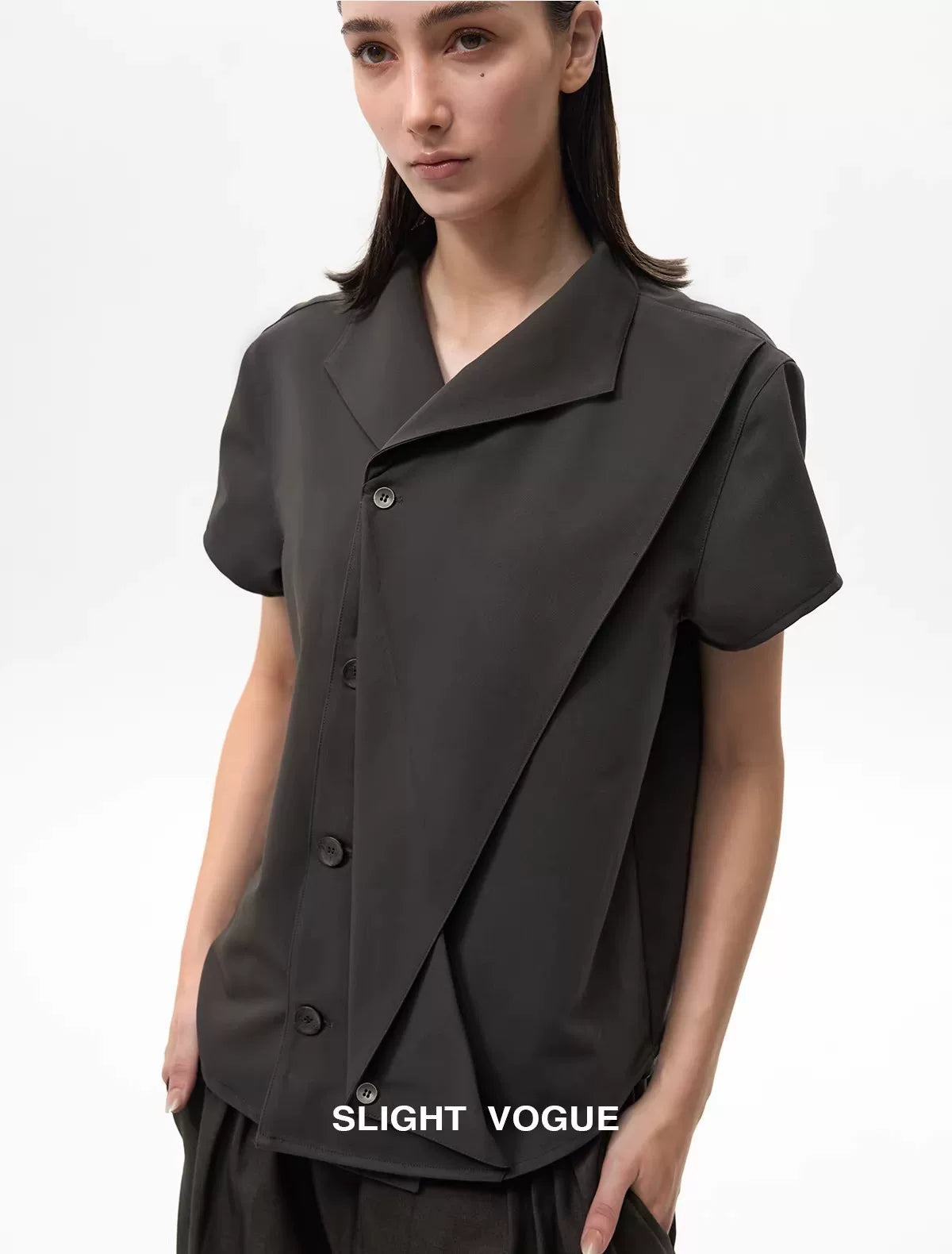 DECONSTRUCTED PLEATED SHIRT