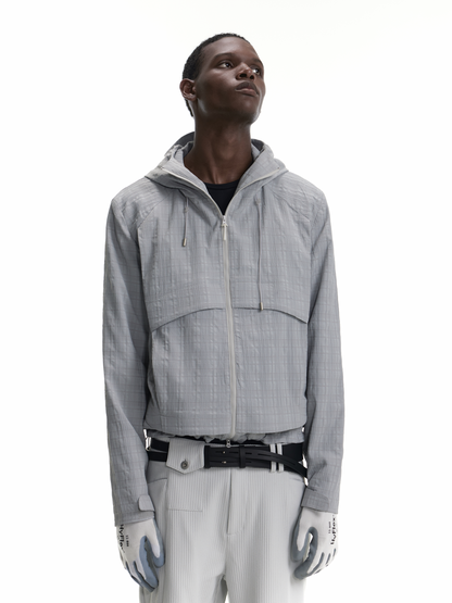 WATER-RESISTANT CHECKERED CASUAL JACKET