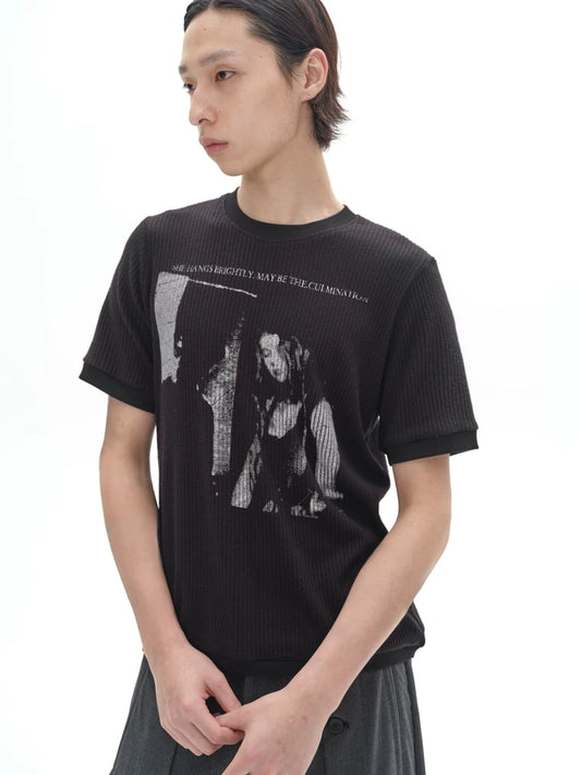 LIGHT ROCK PRINT T-SHIRT