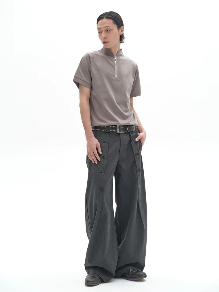 ICE SILK STAND-UP COLLAR POLO