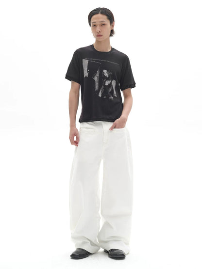 LIGHT ROCK PRINT T-SHIRT