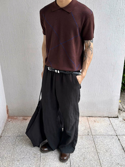 GEOMETRIC POLO TEE
