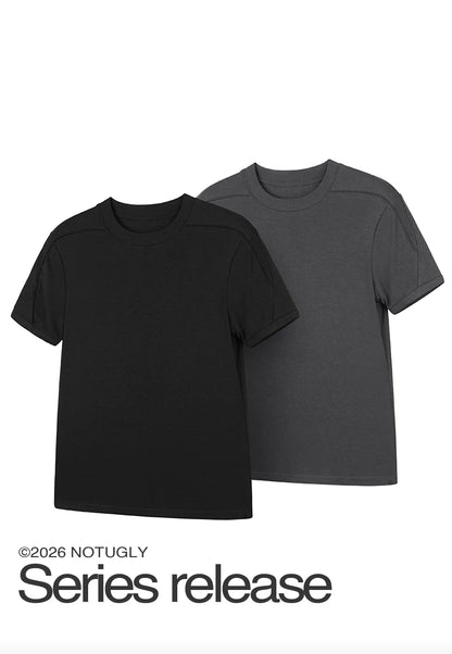 HIGH-STRETCH CUT-OUT T-SHIRT